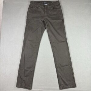 Brax Cooper  5 Pocket Pants‎ Mens 31x34 Brown Regular Fit Houndstooth